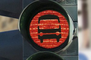 Rote Ampel für den Bus