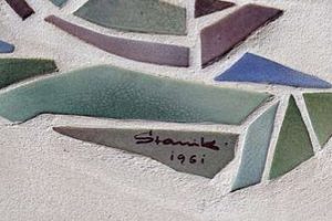 Mosaik in der Schallershofer Straße von Oskar J. Stanik