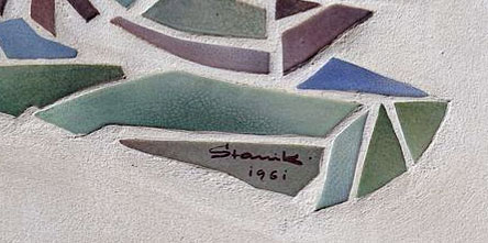 Mosaik in der Schallershofer Straße von Oskar J. Stanik