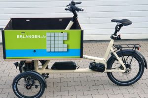Städtisches Lastenrad zum Ausleihen in Erlangen0
