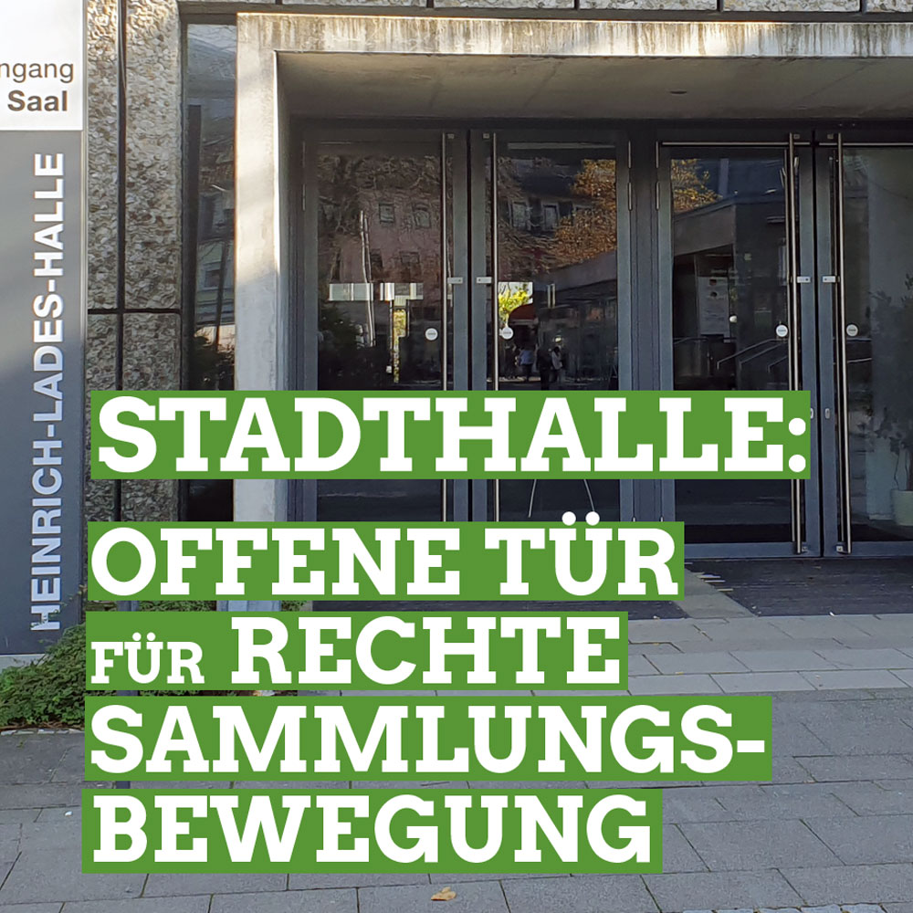 Stadthalle Erlangen: Offene Tür für rechte Sammlungsbewegung