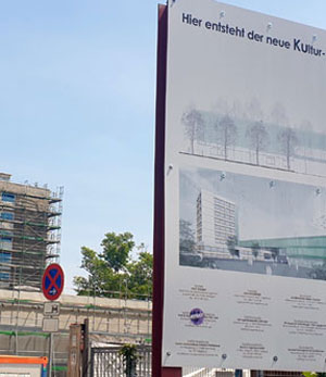Baustelle Kultur- und Bildungscampus Frankenhof