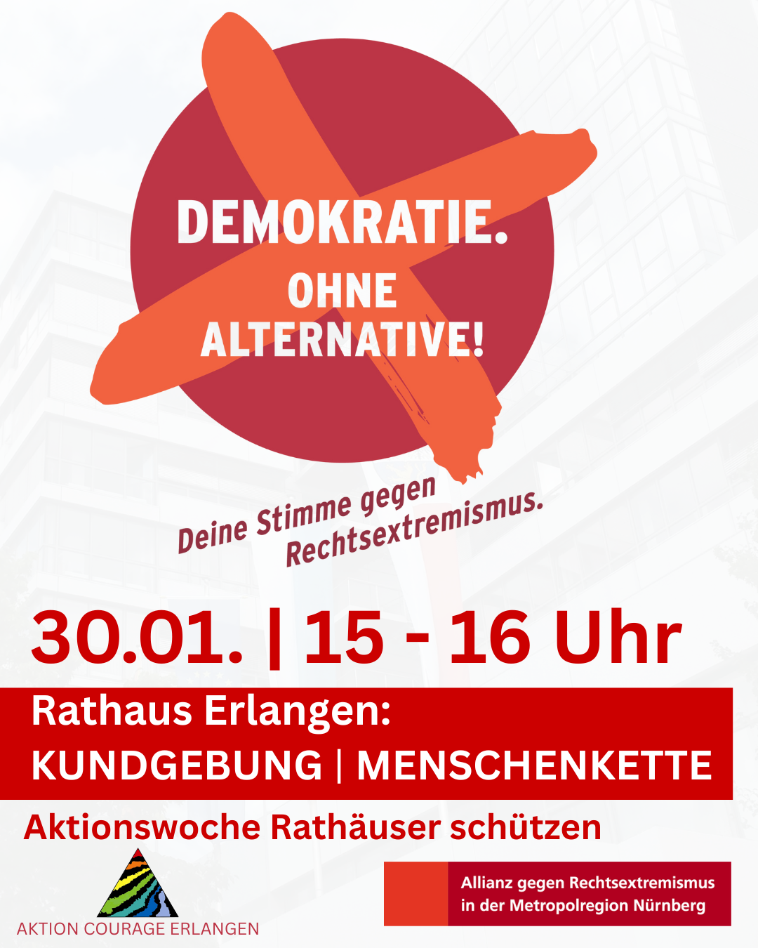 Grafik Demokratie. Ohne Alternative